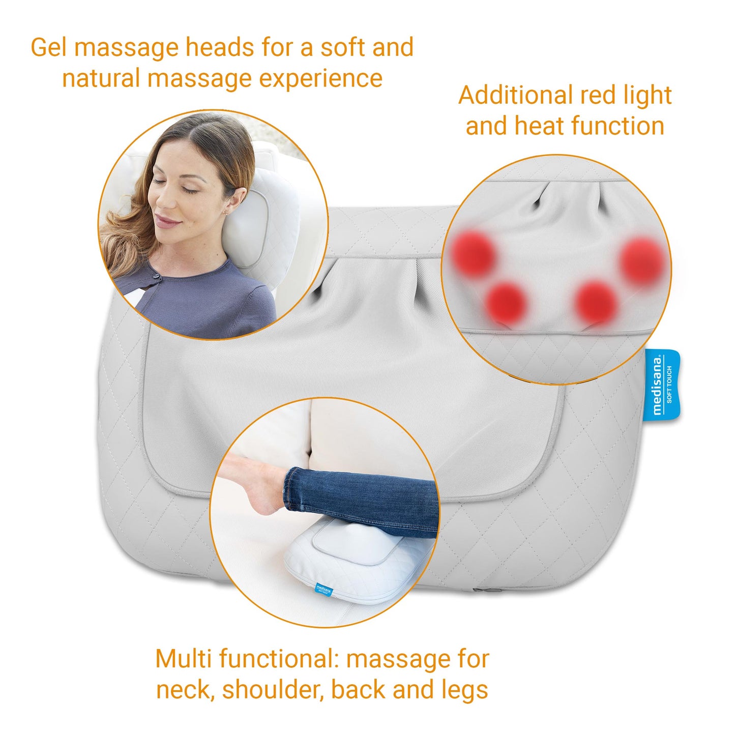 Massagekudde MCG 800 - Silver