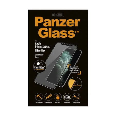 PanzerGlass Apple iPhone Xs Max/11 Pro Max Black Case Friendly, Camslider