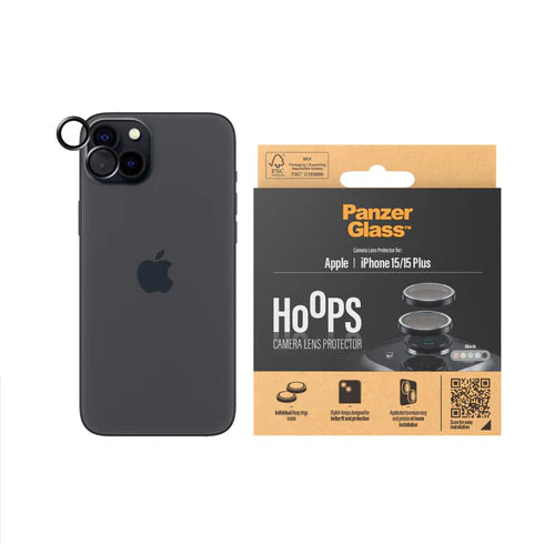 PanzerGlass Apple iPhone 15 / 15 Plus Black Hoops