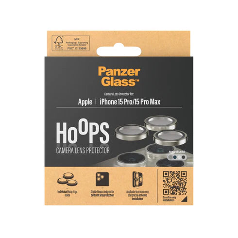 PanzerGlass Apple iPhone 15 Pro /15 Pro Max Natural Metal Hoops