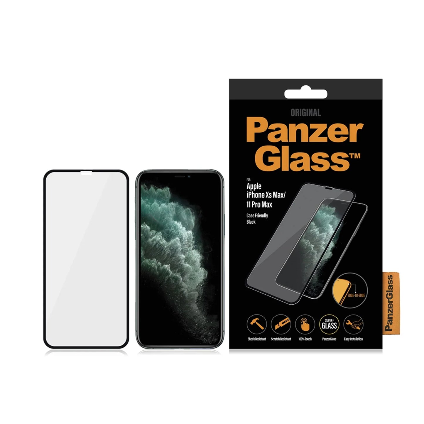 PanzerGlass - Apple iPhone Xs Max/11 Pro Max Case Friendly Black