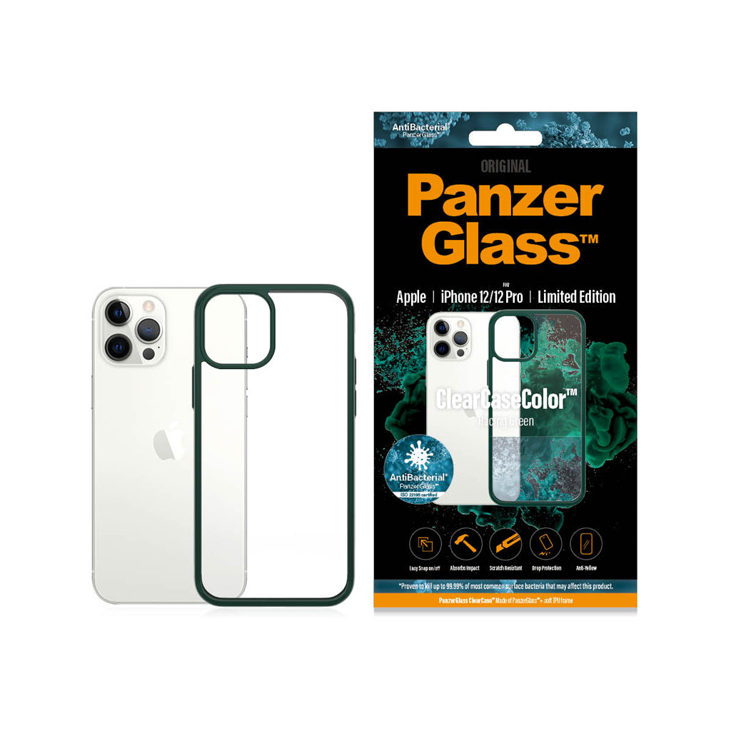 PanzerGlass Apple iPhone 12/12 Pro LE Racing Green ClearCaseColor