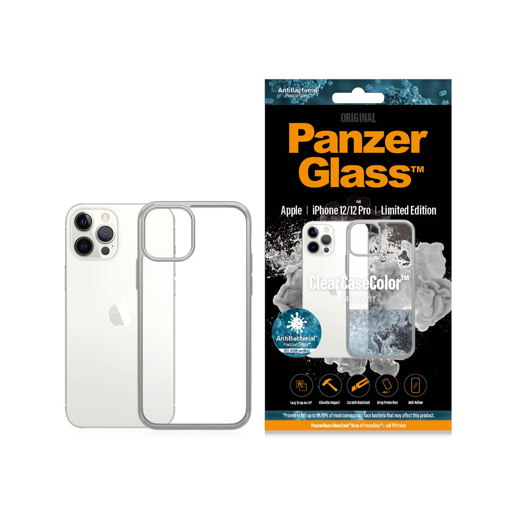 PanzerGlass Apple iPhone 12/12 Pro LE Satin Silver ClearCaseColor