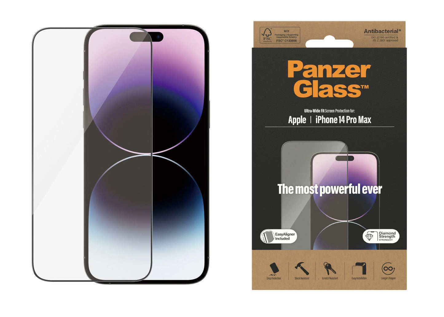 PanzerGlass Apple iPhone 14 Pro Max, w. EasyAligner