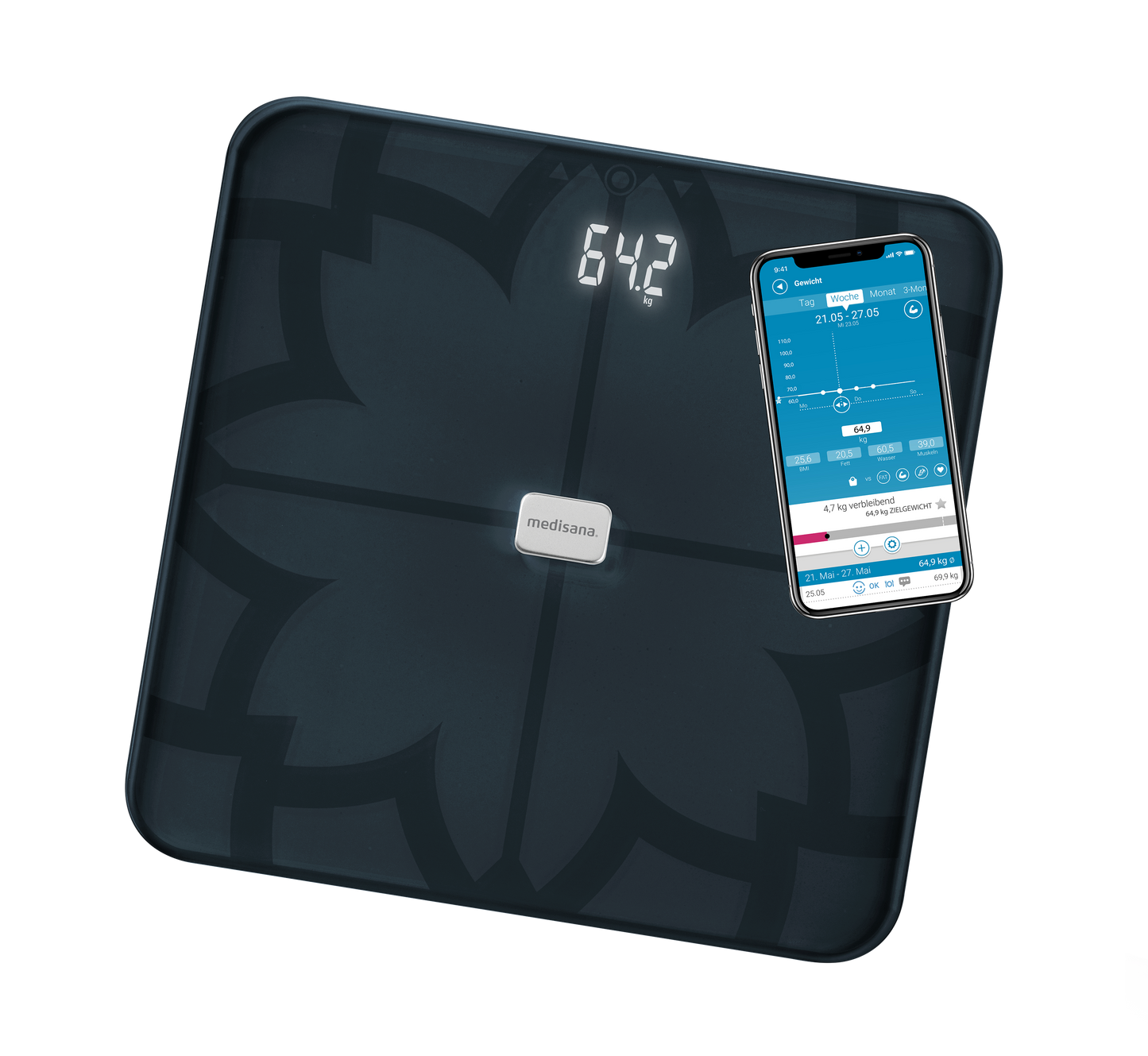 Kroppsanalysvåg BS 450 Connect - Svart