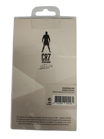 PanzerGlass - Apple iPhone 6/6s/7/8 Black/Gold Silicone Cover, CR7, Perfect Fit