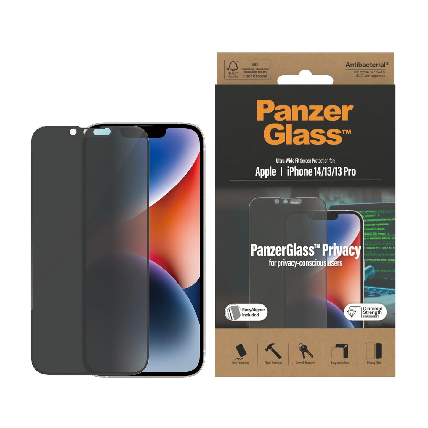 PanzerGlass Apple iPhone 14/13/13 Pro UWF, Privacy