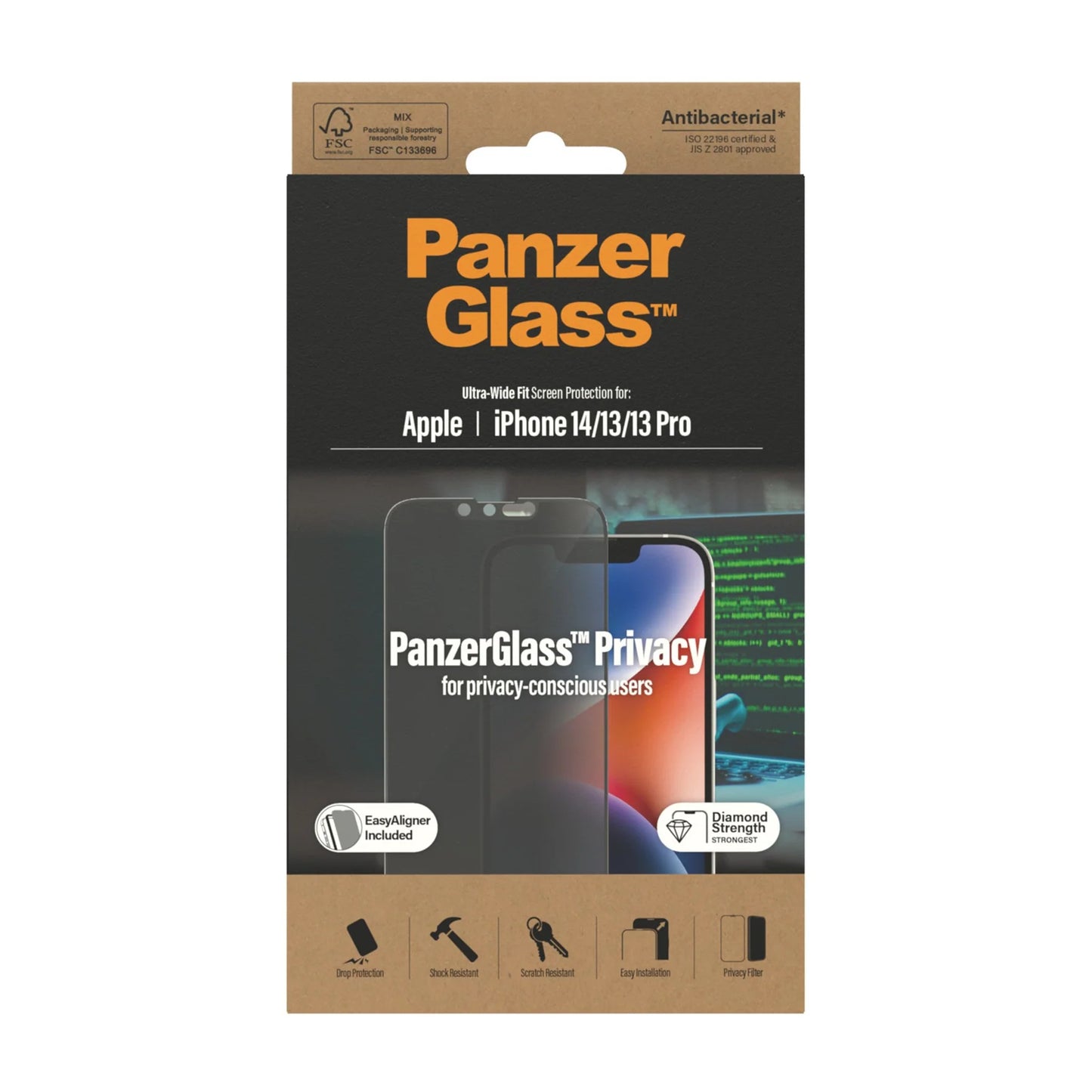 PanzerGlass Apple iPhone 14/13/13 Pro UWF, Privacy