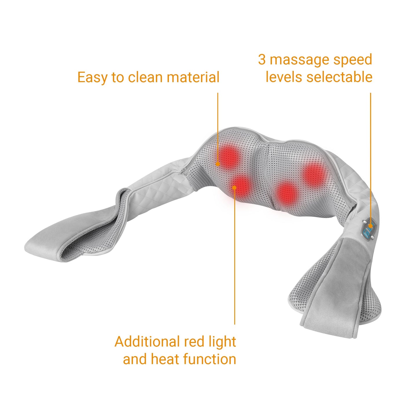 Medisana NMG 850 Nackmassage-apparat med Shiatsu, Silver