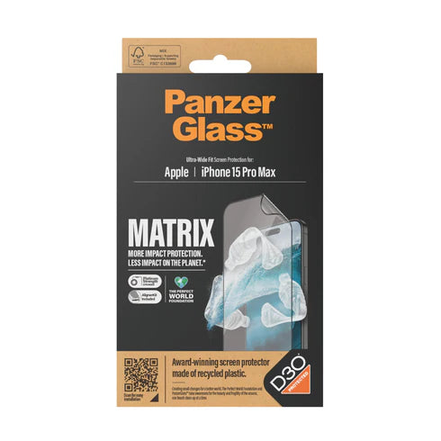 PanzerGlass Apple iPhone 15 Pro Max  MATRIX Screen Protector with D3O®