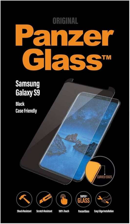 PanzerGlass -Samsung Galaxy S9 Black Case Friendly