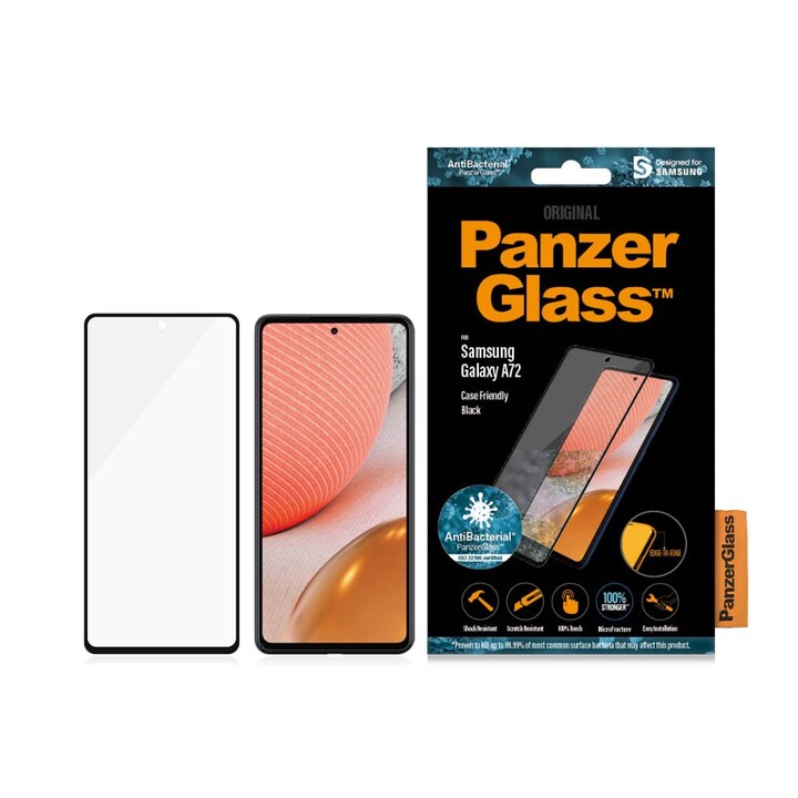 PanzerGlass - Samsung Galaxy A72 Case Friendly Black