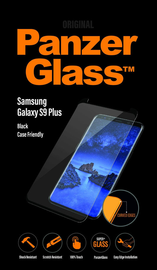 PanzerGlass - Samsung Galaxy S9 Plus Black Case Friendly
