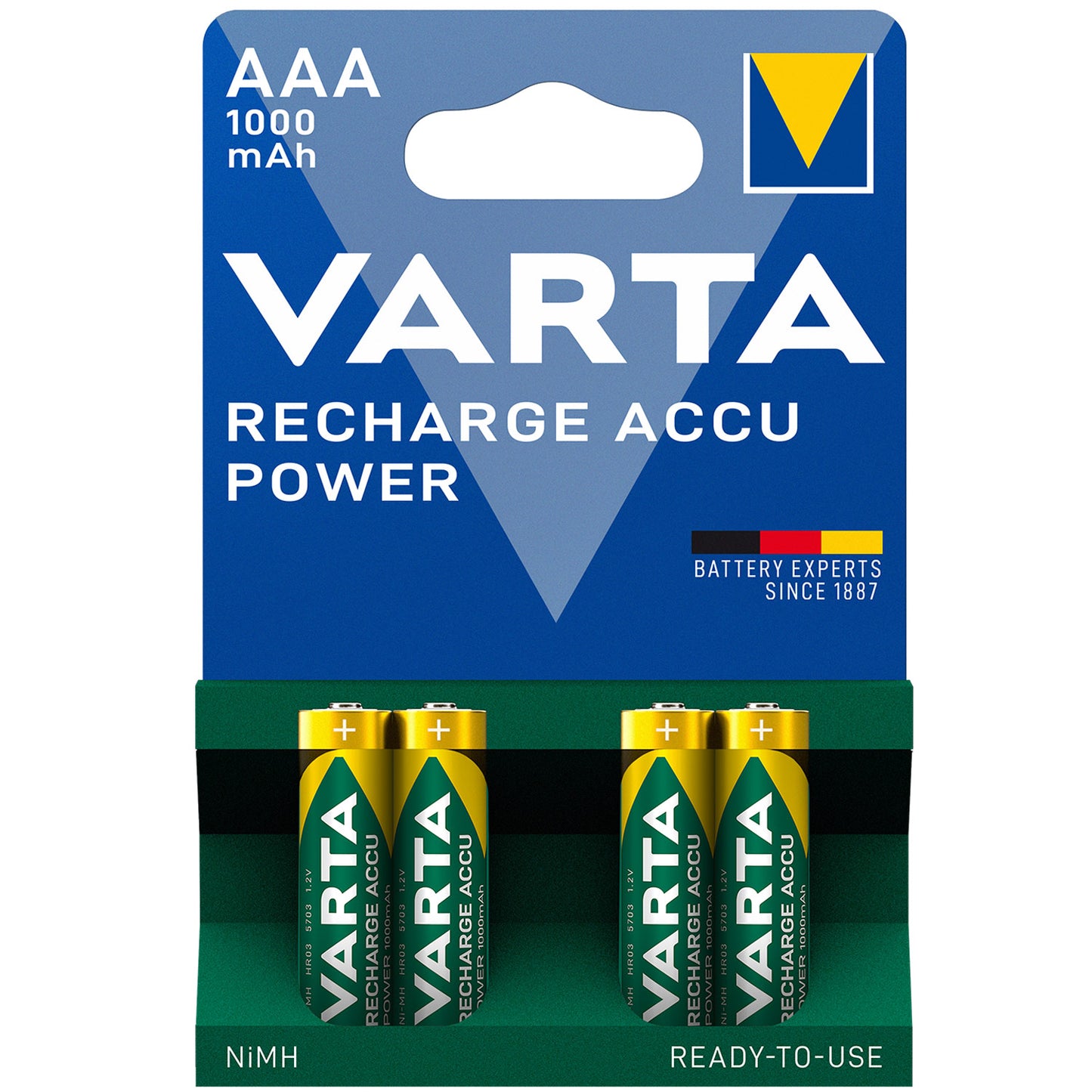 Laddningsbart batteri AAA 1000 mAh 4-pack