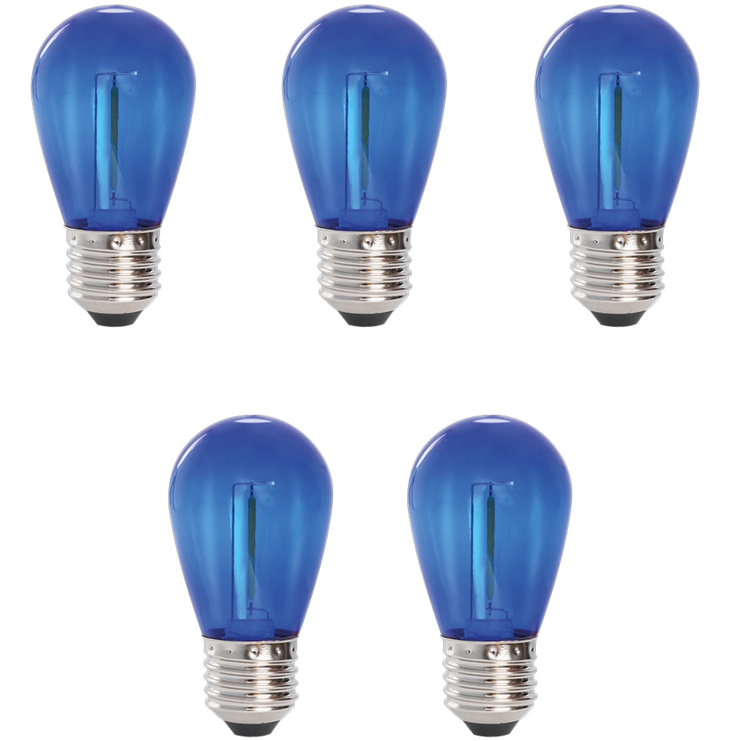 5-pack Deco Bulb LED-ljuskälla E27 12V Blå 30lm